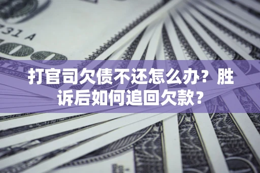 北京打官司欠债不还怎么办？胜诉后如何追回欠款？