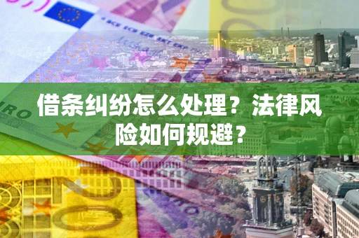 北京借条纠纷怎么处理？法律风险如何规避？